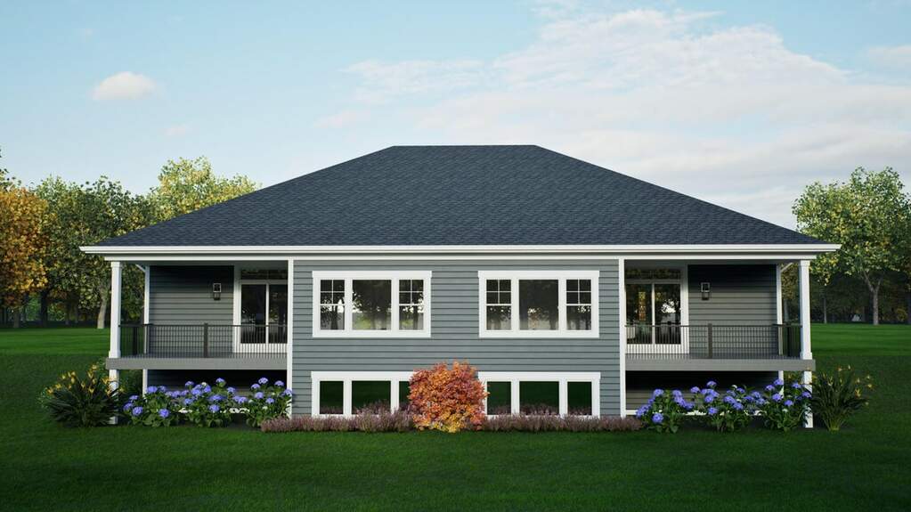 Building A_Rear Lookout_8K_Pewter Roof_M at 531 Pioneer Ct #17 RIGHT, Dousman, WI 53118