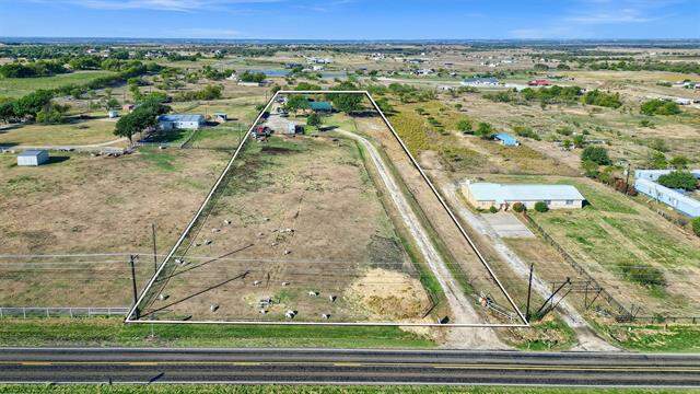 Bird's eye view featuring a rural view at 2350 N N Louisiana Drive, Celina, TX 75009