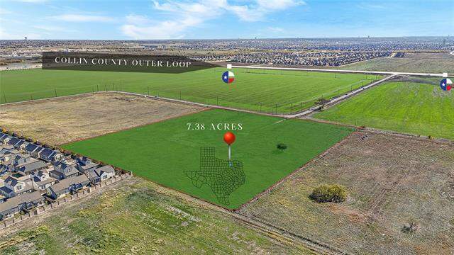 Drone / aerial view at 5277 County Road 52, Celina, TX 75009