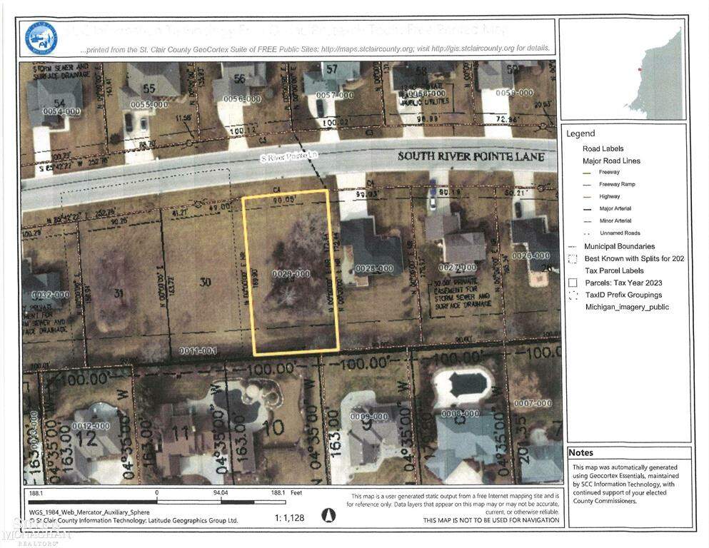 00 V/L LOT 30 S River Pointe, St. Clair Twp, MI 48079 MLS
