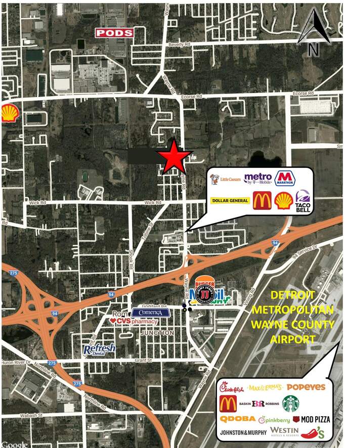Wayne, Romulus, MI 48174, Romulus