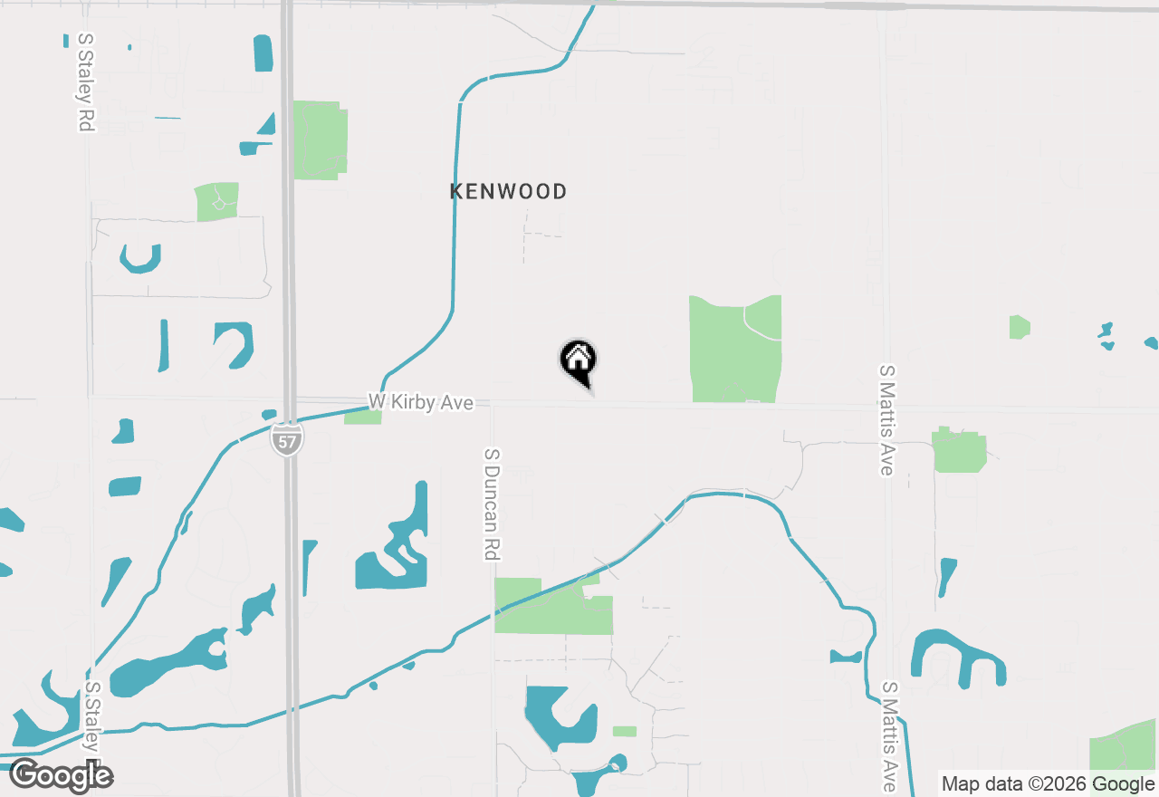 Map of 2704 W Kirby Avenue, Champaign, IL 61821