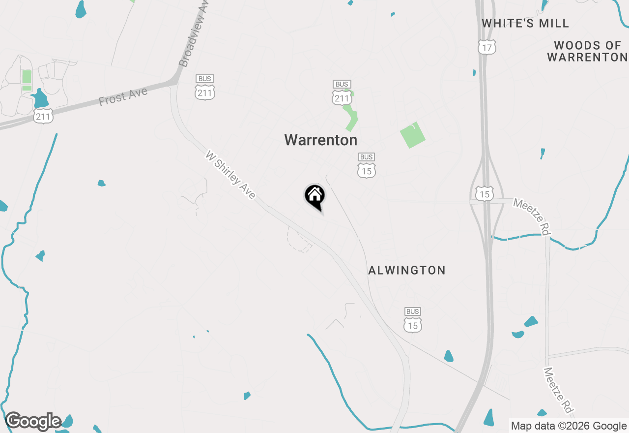 Map of 102 Washington Street, Middleburg, VA 20117