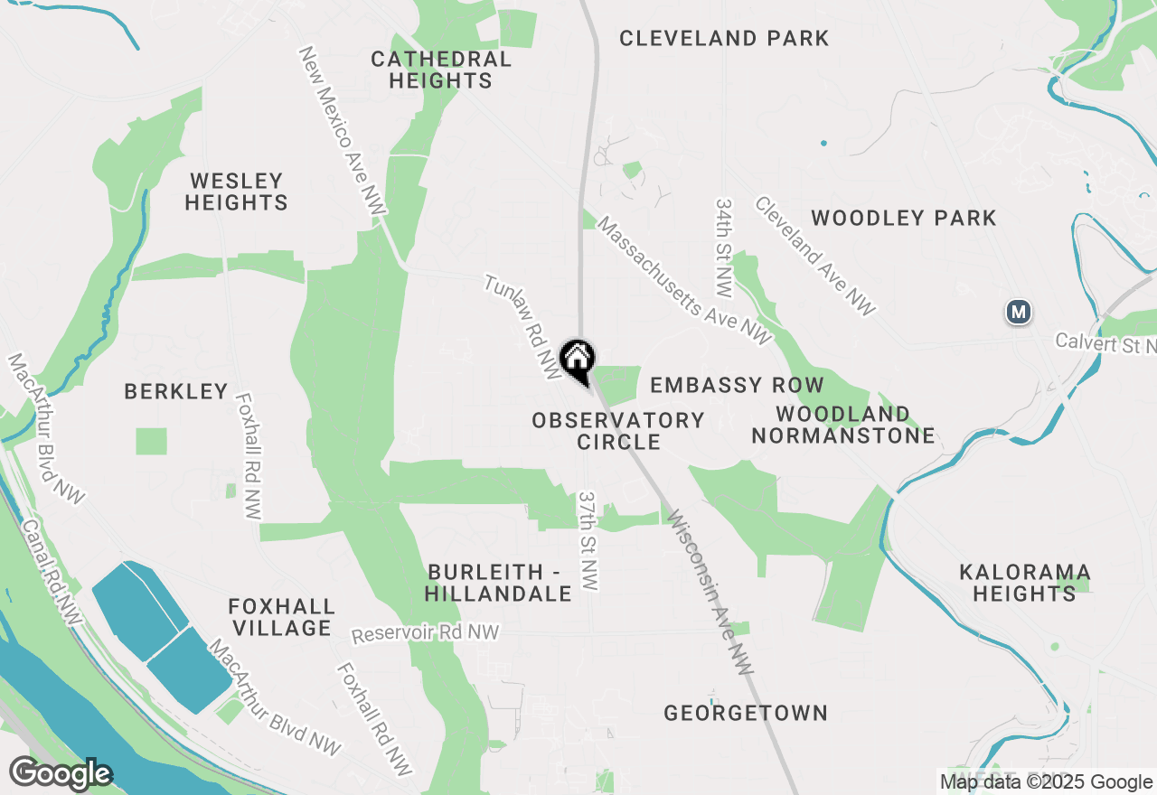 Map of 2410 37th Street Nw, Washington, DC 20007