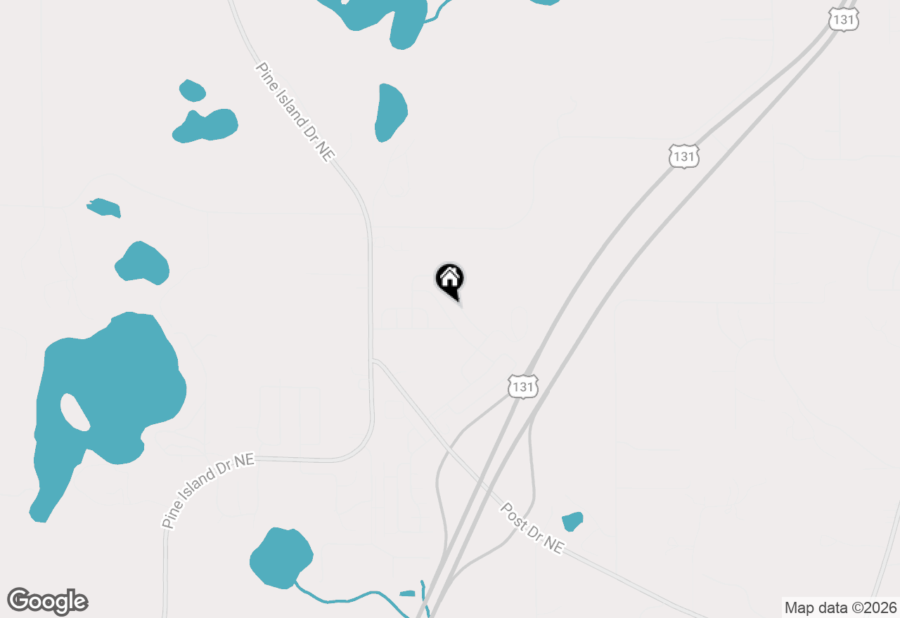 Map of 7265 Old Hickory Drive Ne, Belmont, MI 49306