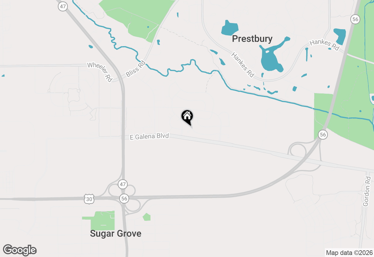 Map of 253 Carlton Mews Court, Sugar Grove, IL 60554