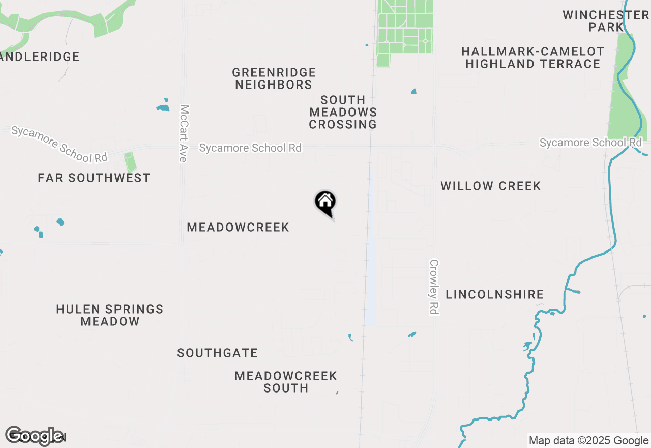 Map of 2512 Galemeadow Drive, Fort Worth, TX 76123