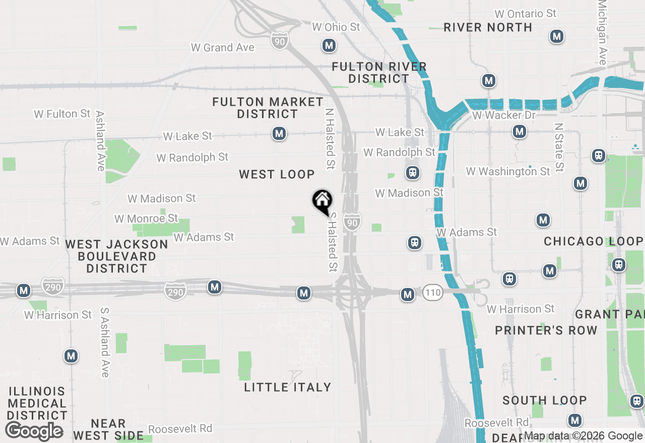 Map of (Address confidential), Chicago, Illinois 60607