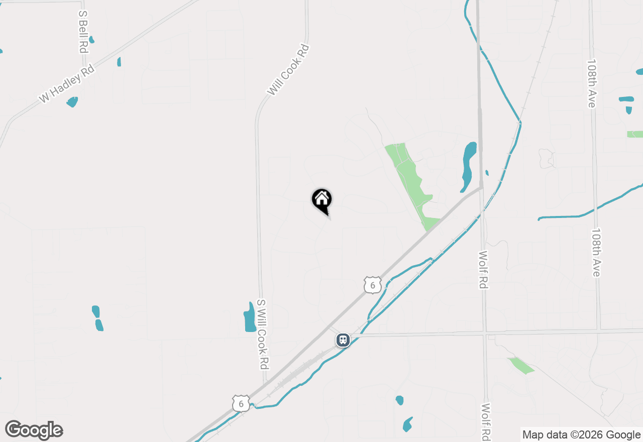 Map of 17500 Brook Hill Drive, Orland Park, IL 60467