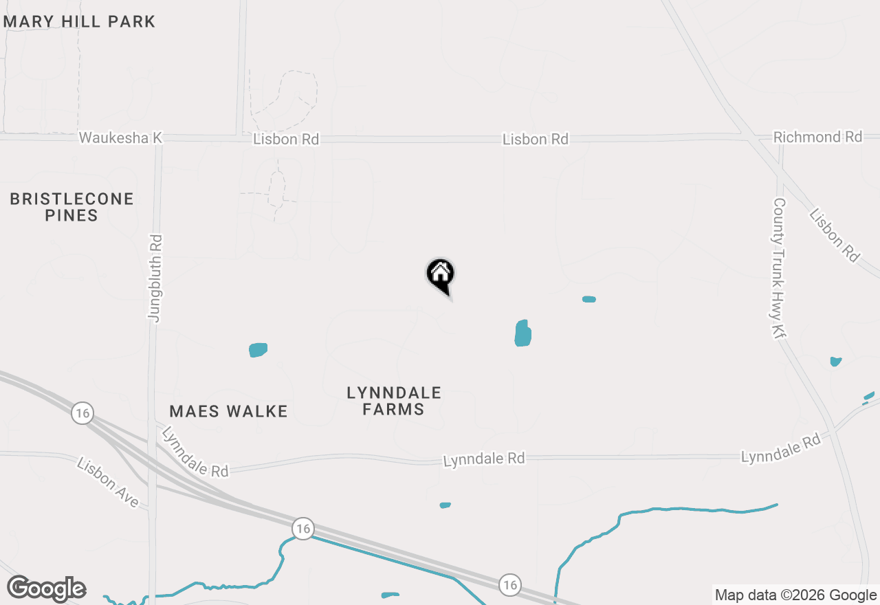 Map of N51W27550 Lettie Ln, Pewaukee, WI 53072