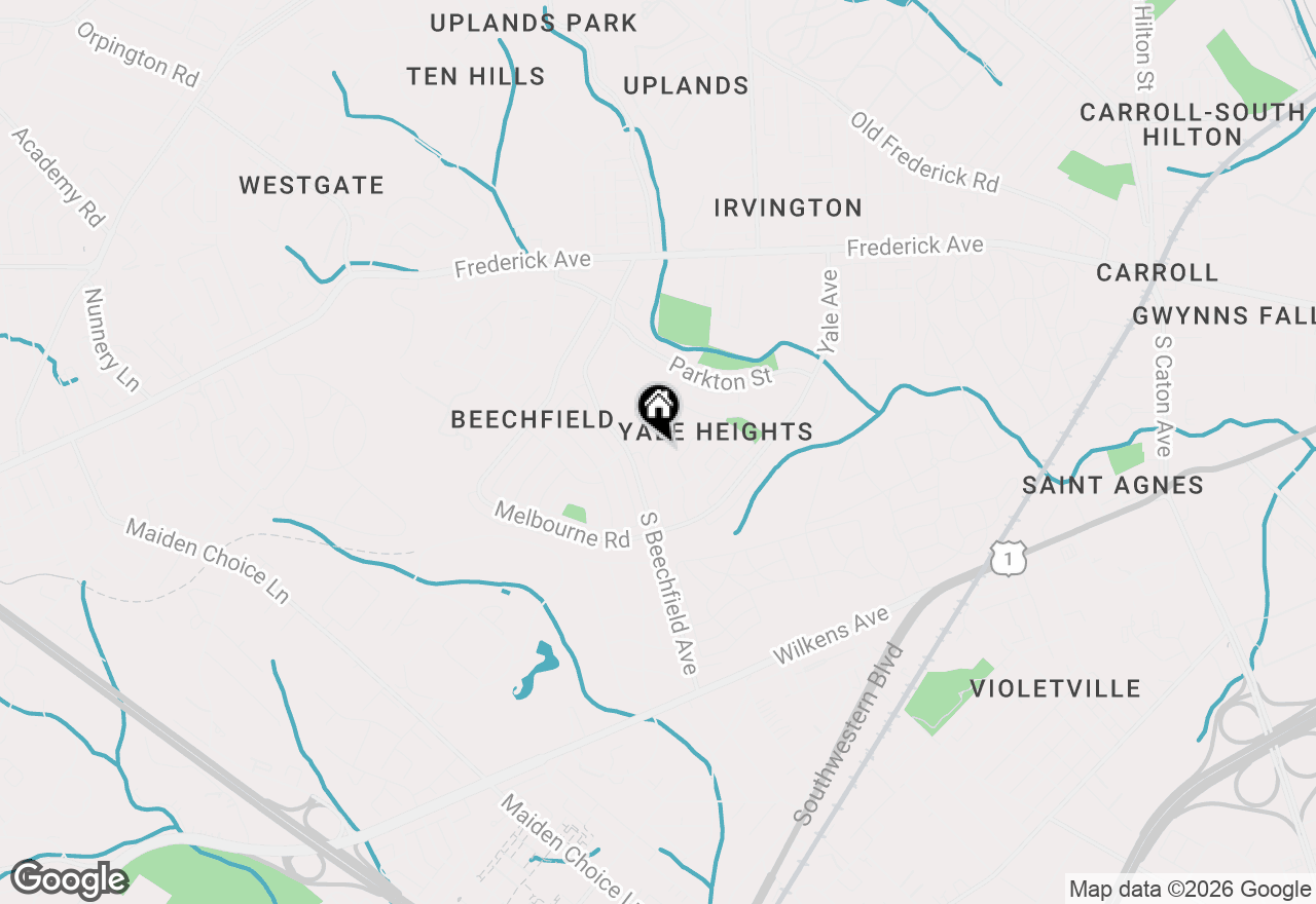 Map of 542 Lucia Avenue, Baltimore, MD 21229