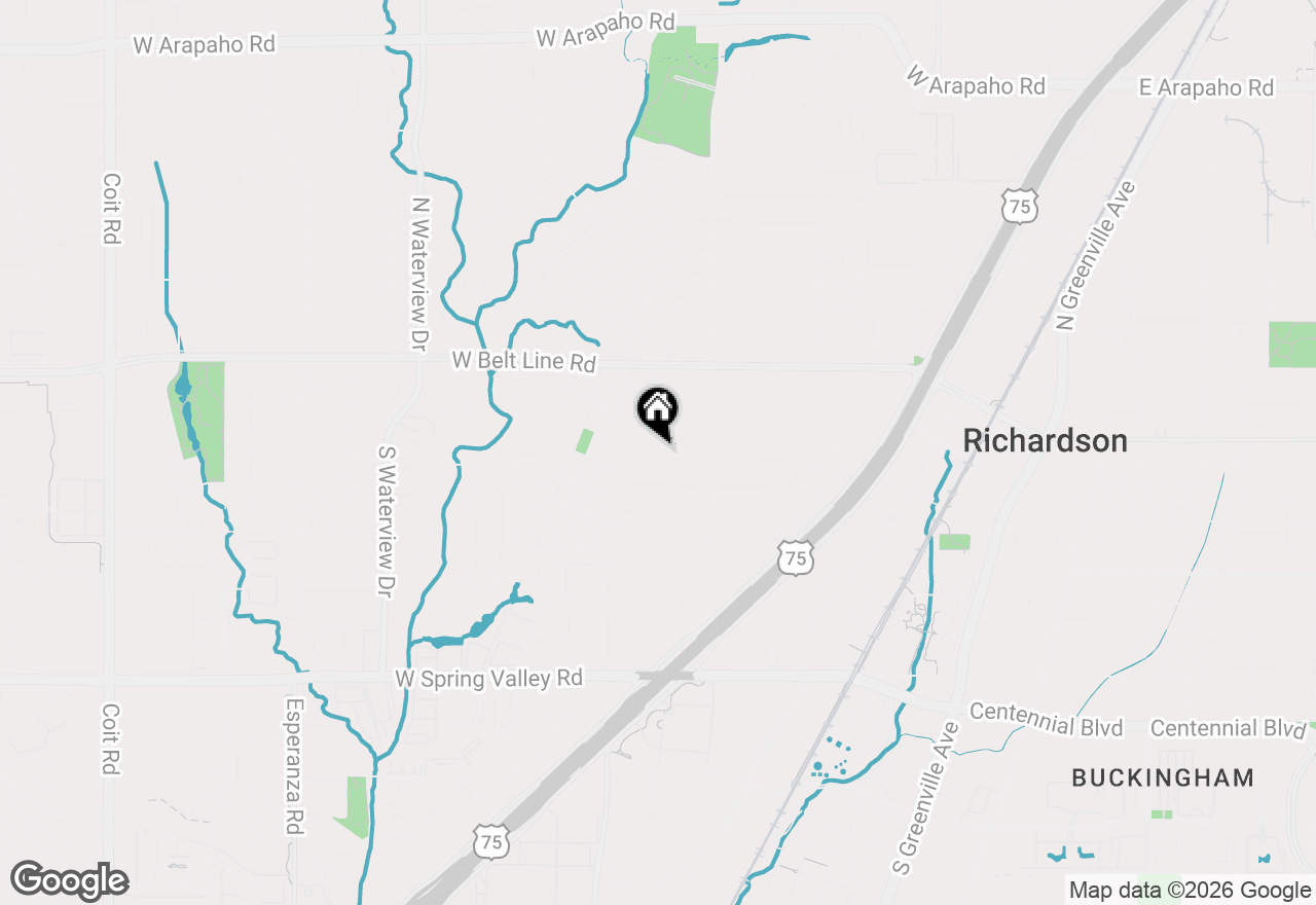 Map of 719 Downing Drive, Richardson, TX 75080