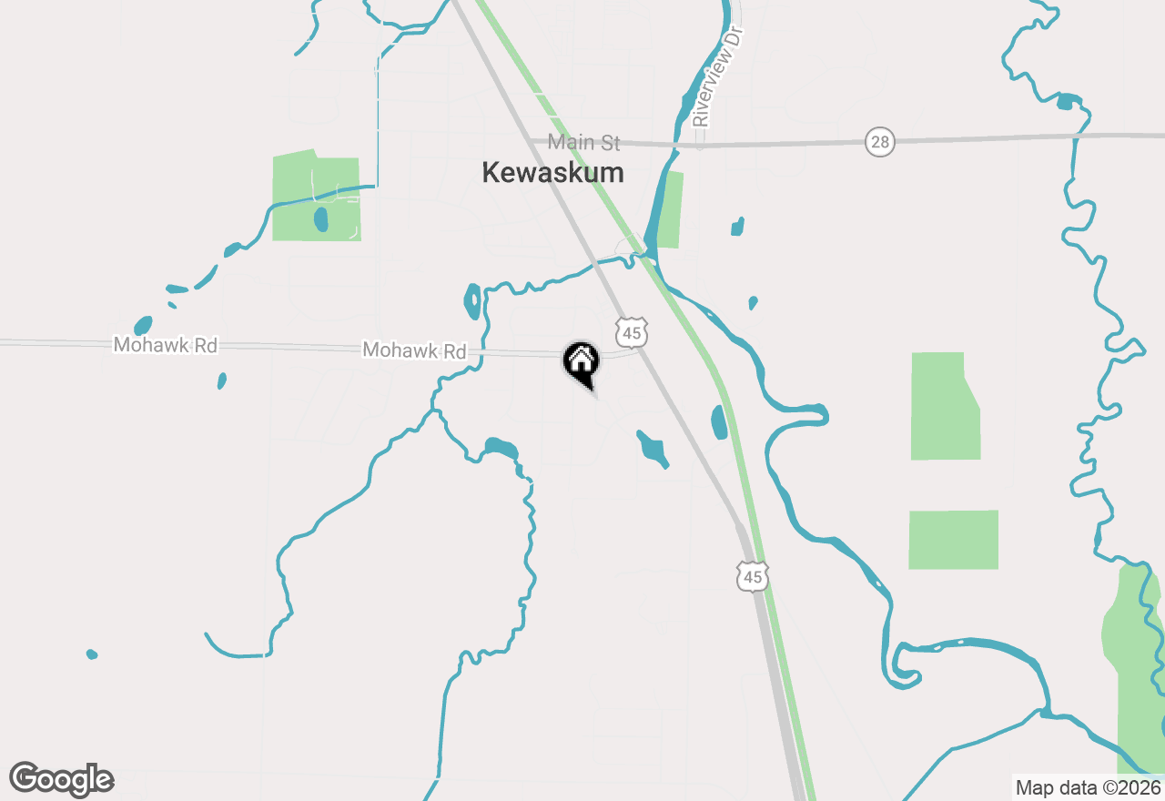 Map of 808 Memorial Dr, Kewaskum, WI 53040