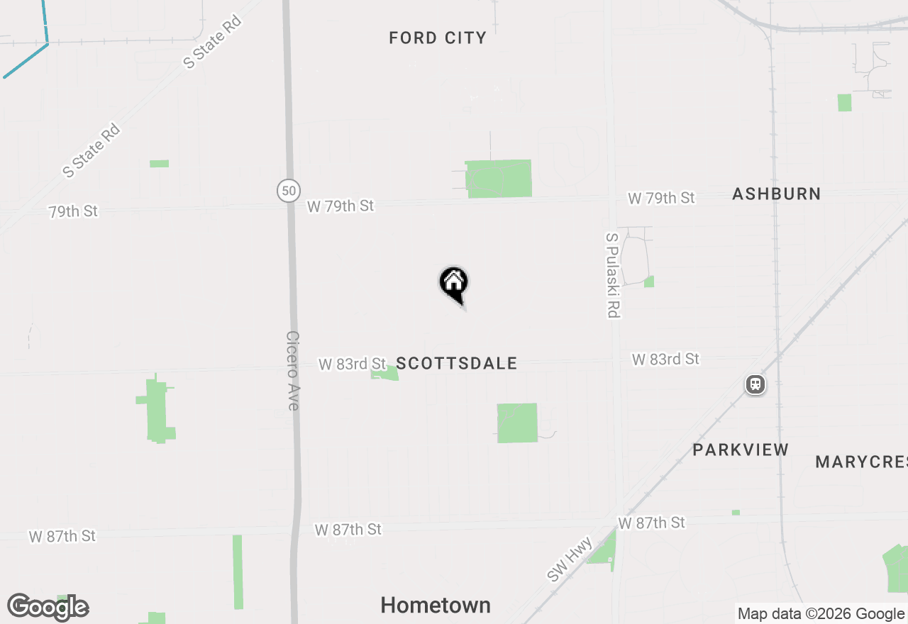 Map of 4410 W 81st Place, Chicago, IL 60652