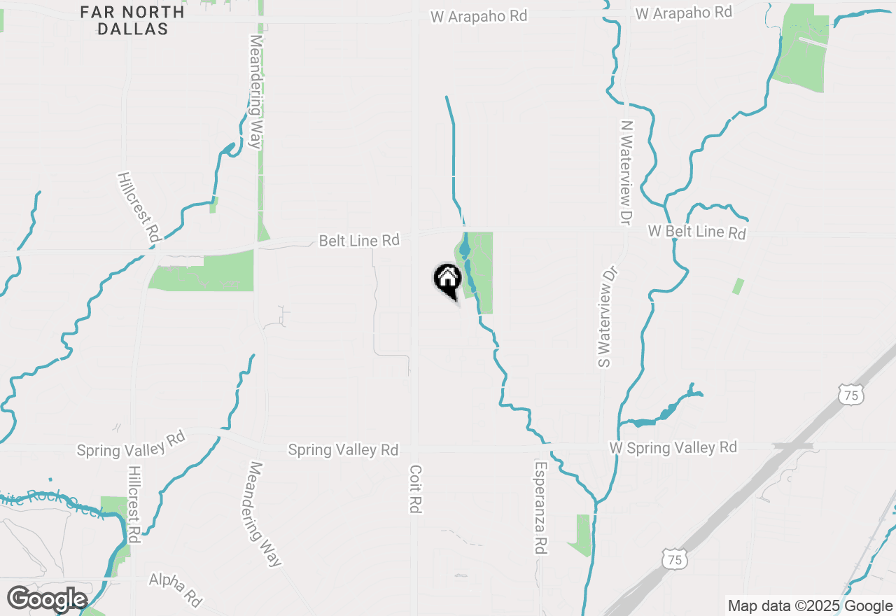 Map of 1419 Stagecoach Drive, Richardson, TX 75080