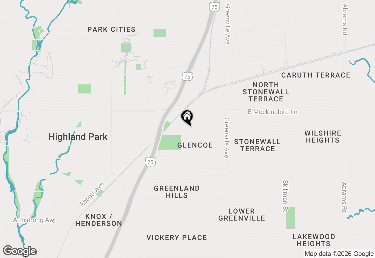 Map of 5424 Anita Street, Dallas, TX 75206