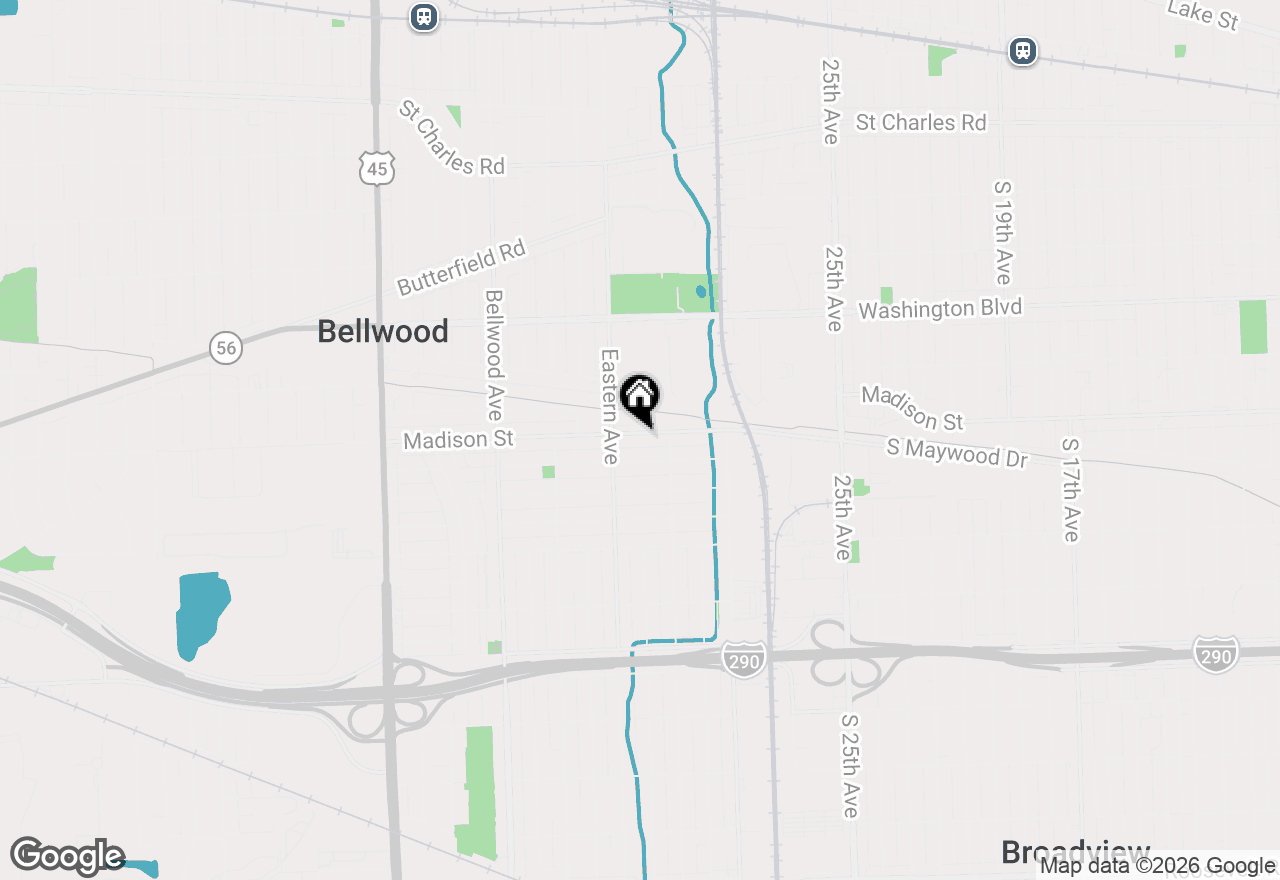 Map of 3124 Madison Street, Bellwood, IL 60104