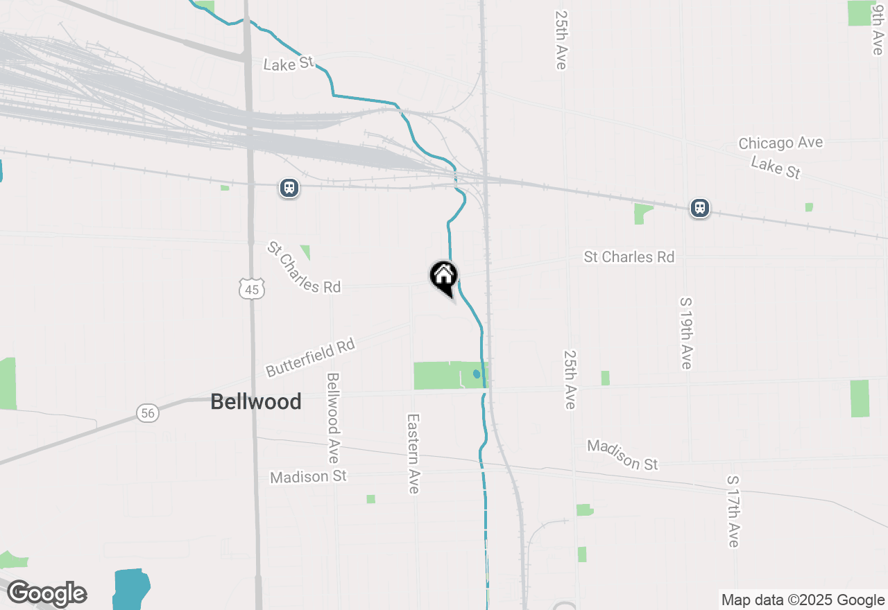 Map of 342 31st Avenue, Bellwood, IL 60104