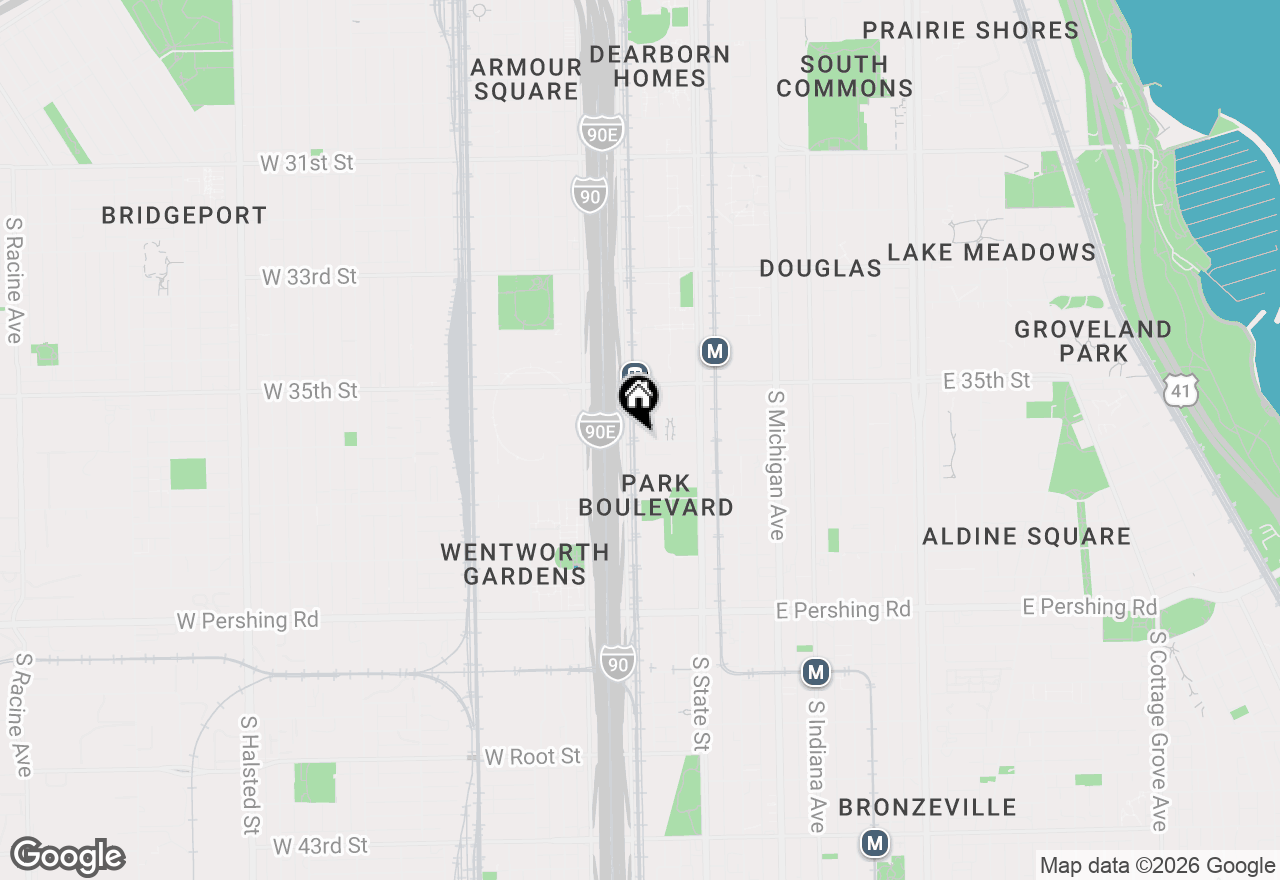 Map of 3560 S Federal Street, Chicago, IL 60609
