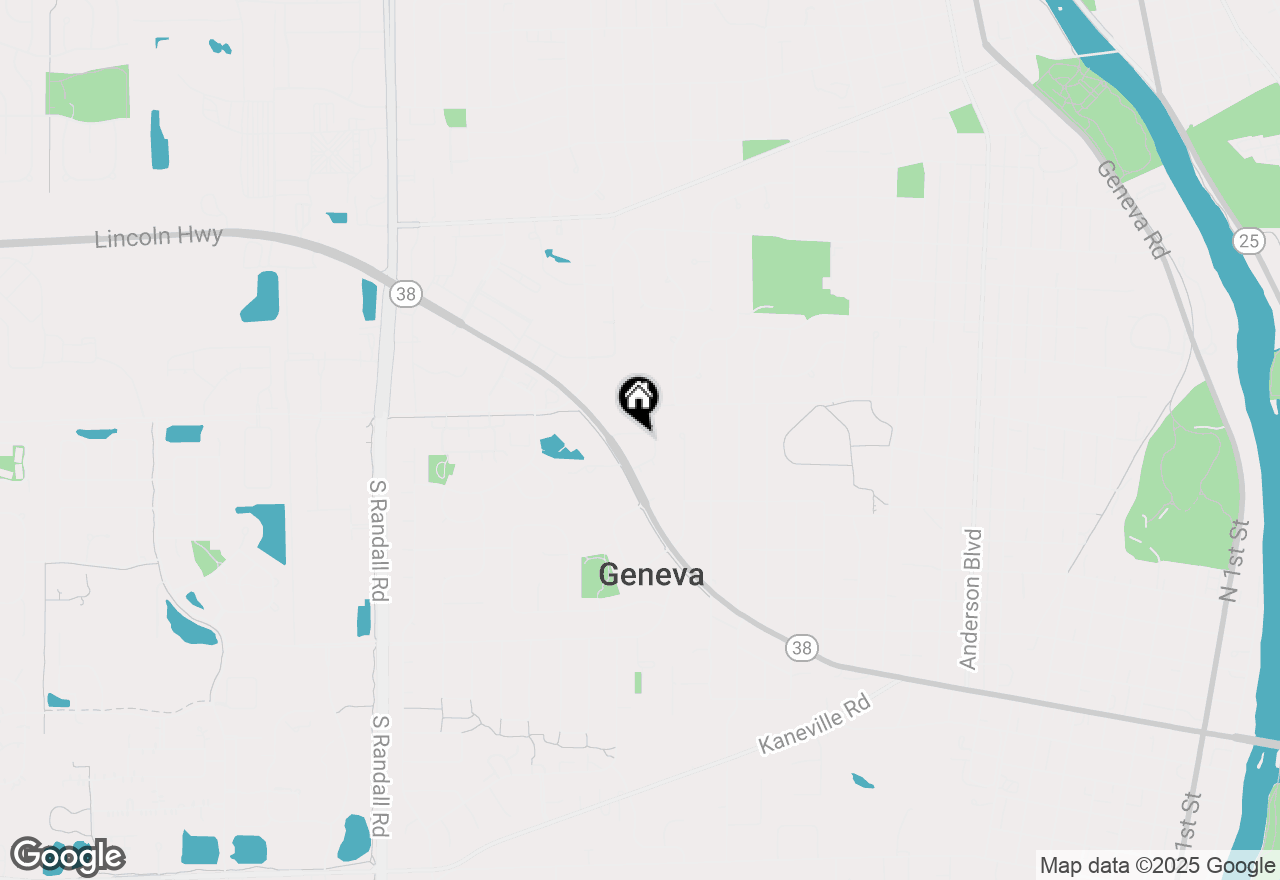 Map of 529 Bradbury Lane, Geneva, IL 60134