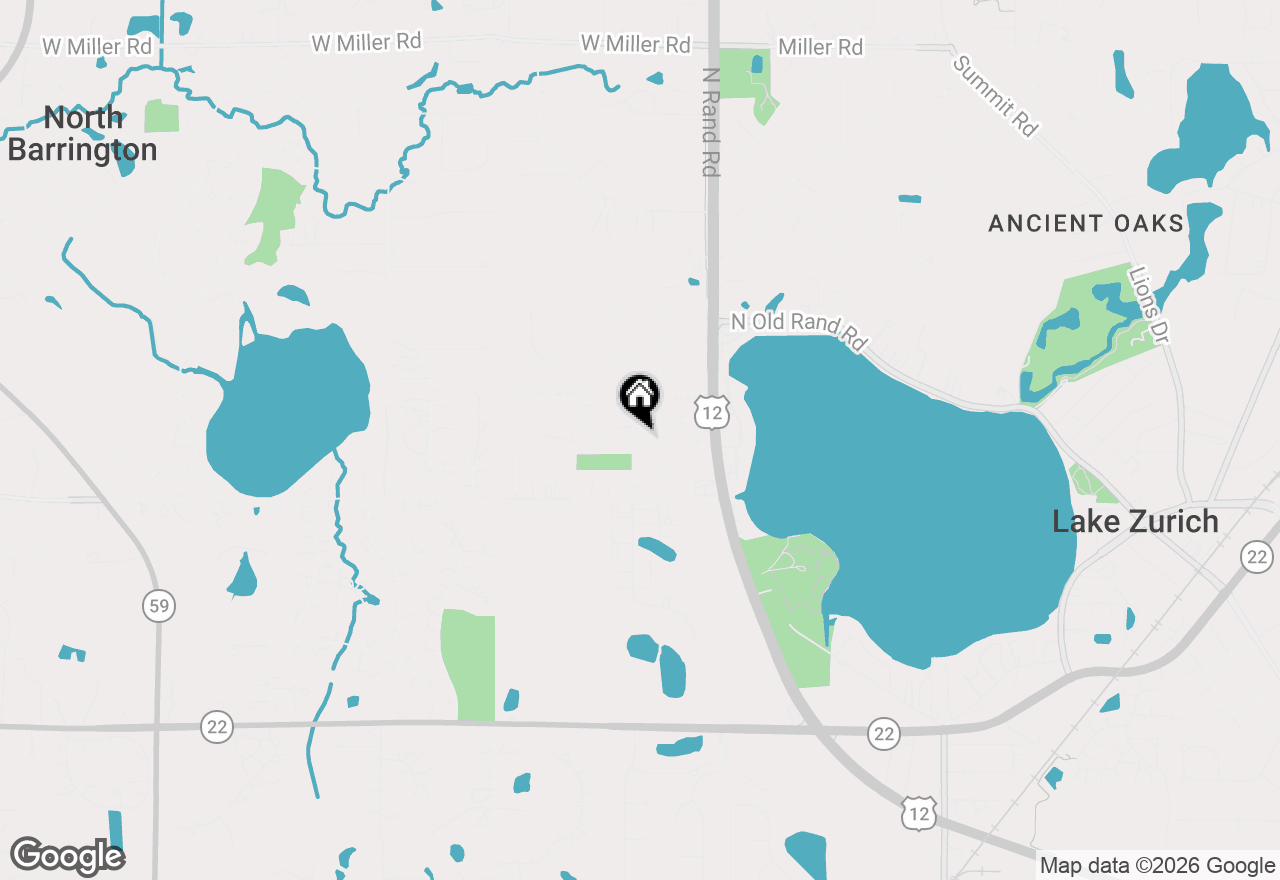 Map of 104 N Pleasant Road, Lake Zurich, IL 60047