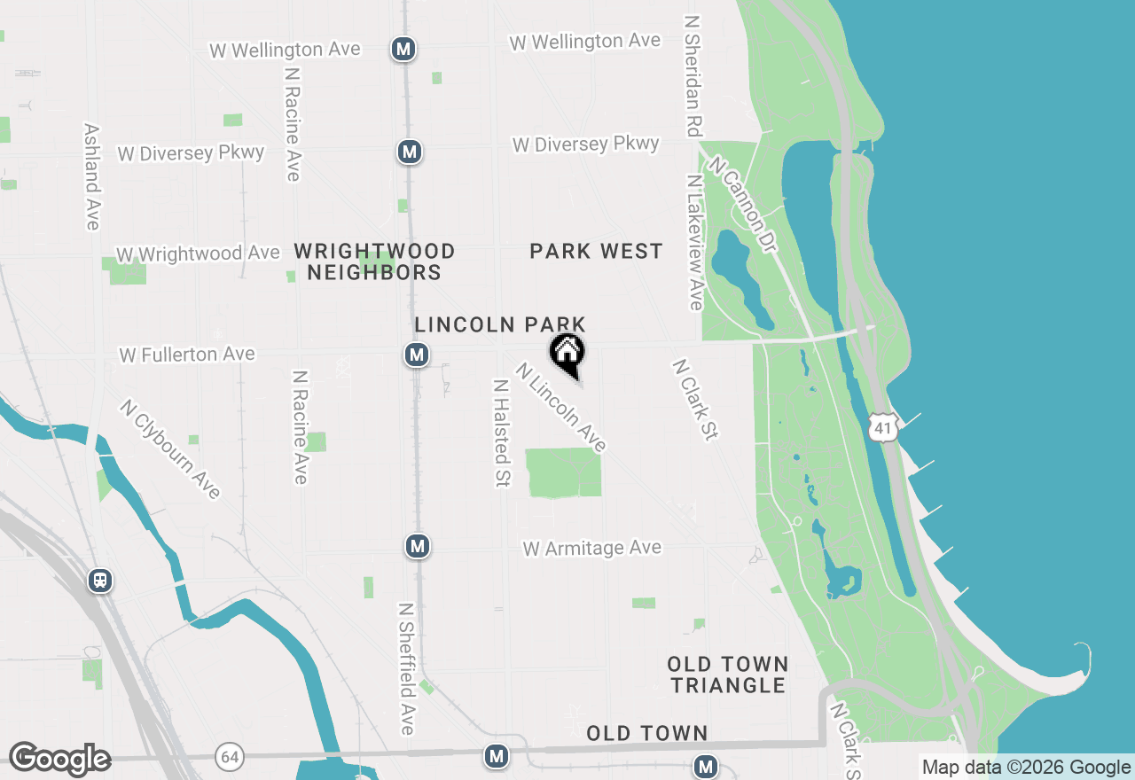 Map of 640 W Belden Avenue, Chicago, IL 60614