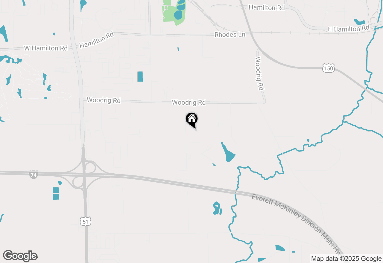 Map of 2804 Hendrix Drive, Bloomington, IL 61704