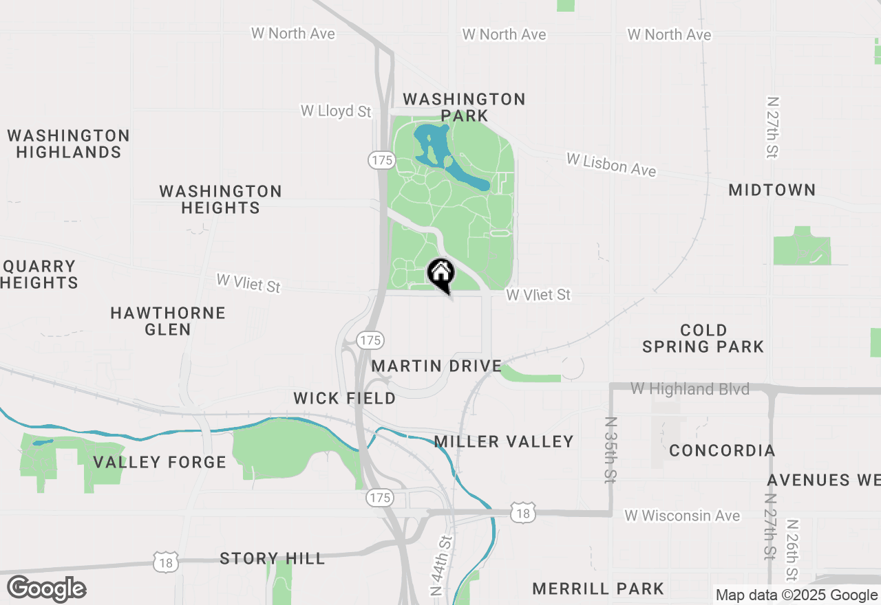 Map of 1337 N 43rd St #-1341, Milwaukee, WI 53208