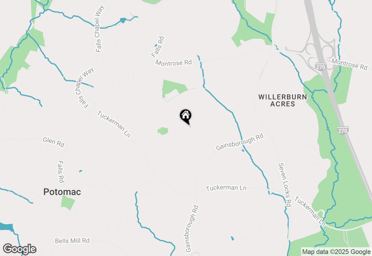Map of 11710 Milbern Drive, Potomac, MD 20854