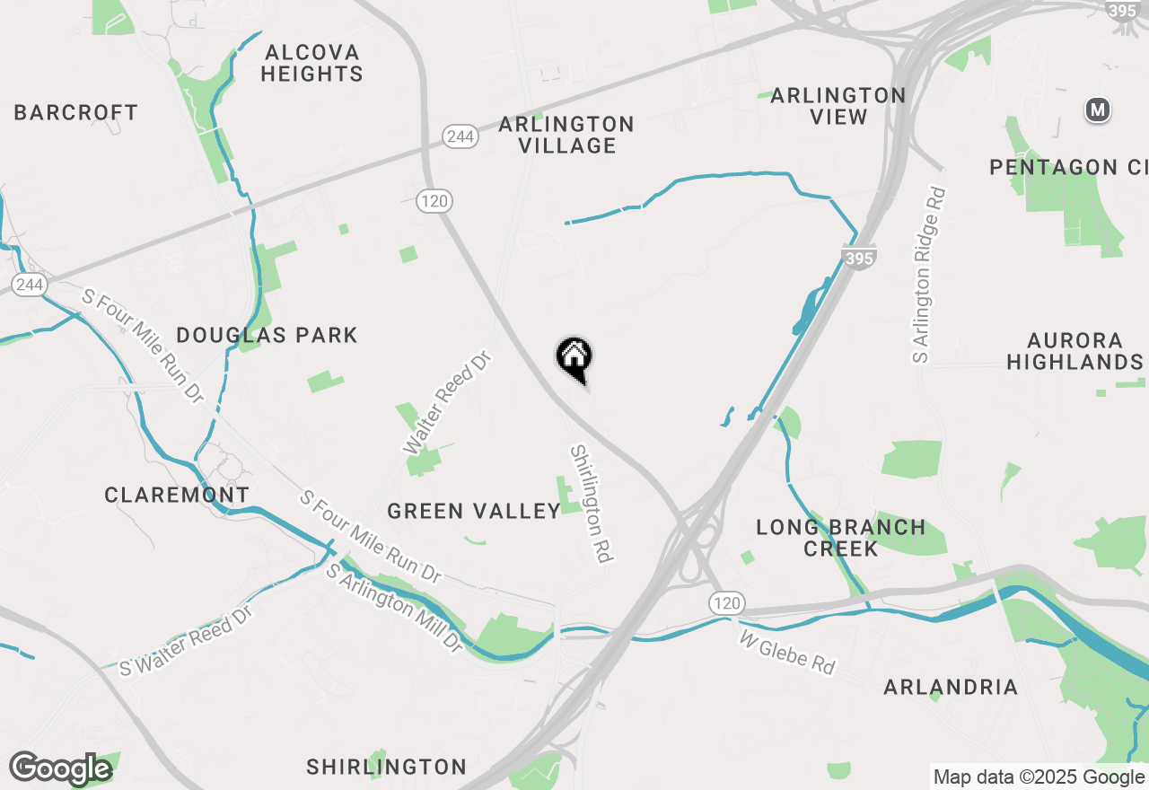 Map of 2035 S Glebe Road, Arlington, VA 22204
