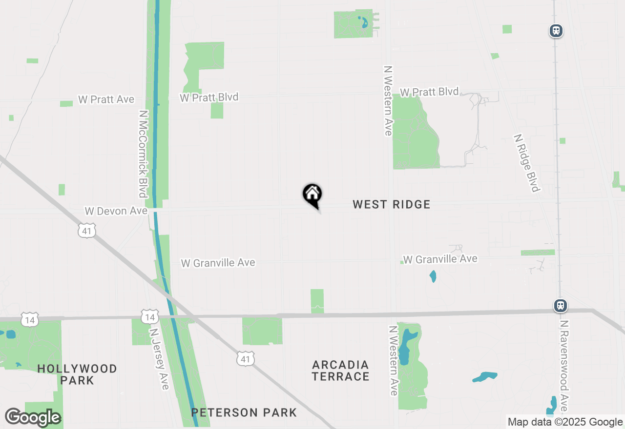 Map of 6341 N Washtenaw Avenue #GW, Chicago, IL 60659