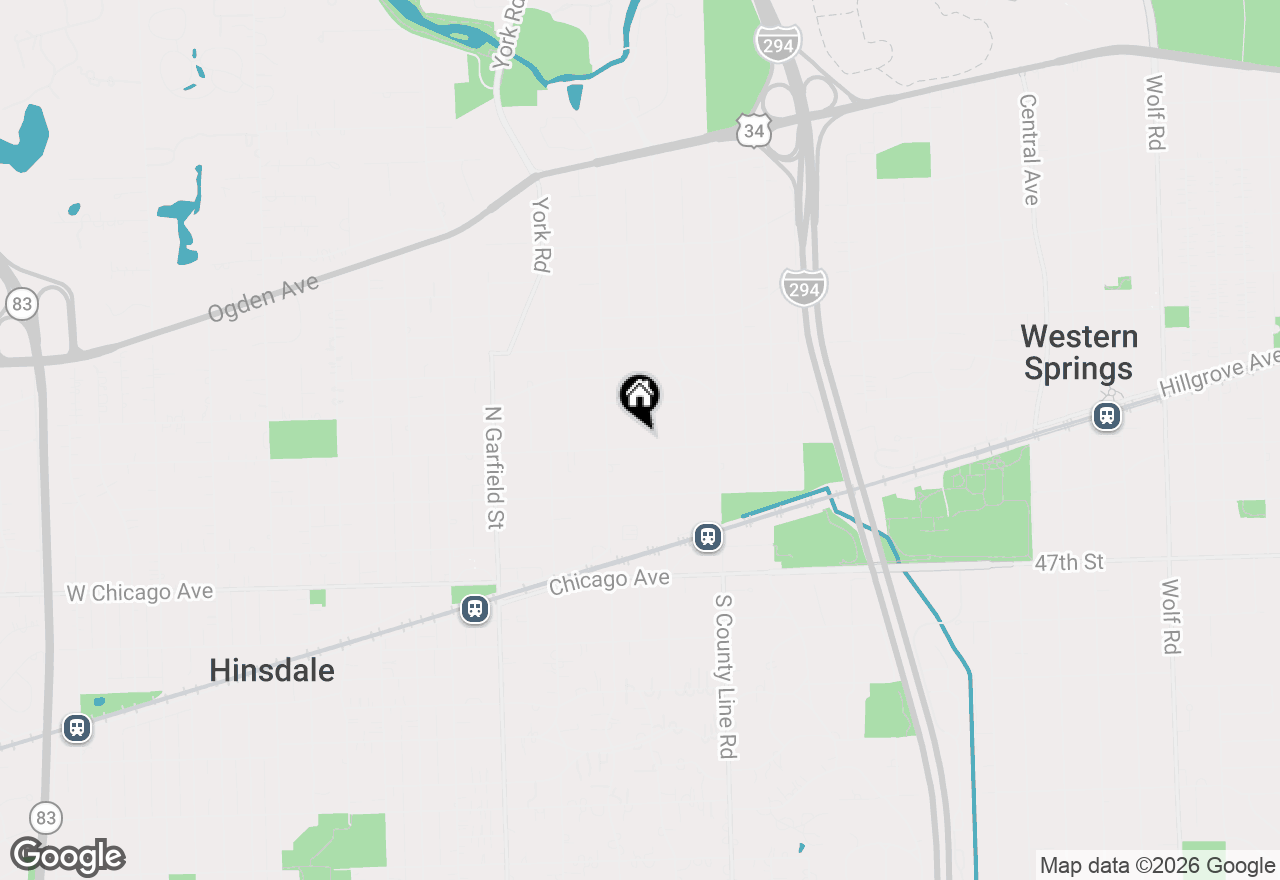Map of (Address confidential), Hinsdale, Illinois 60521
