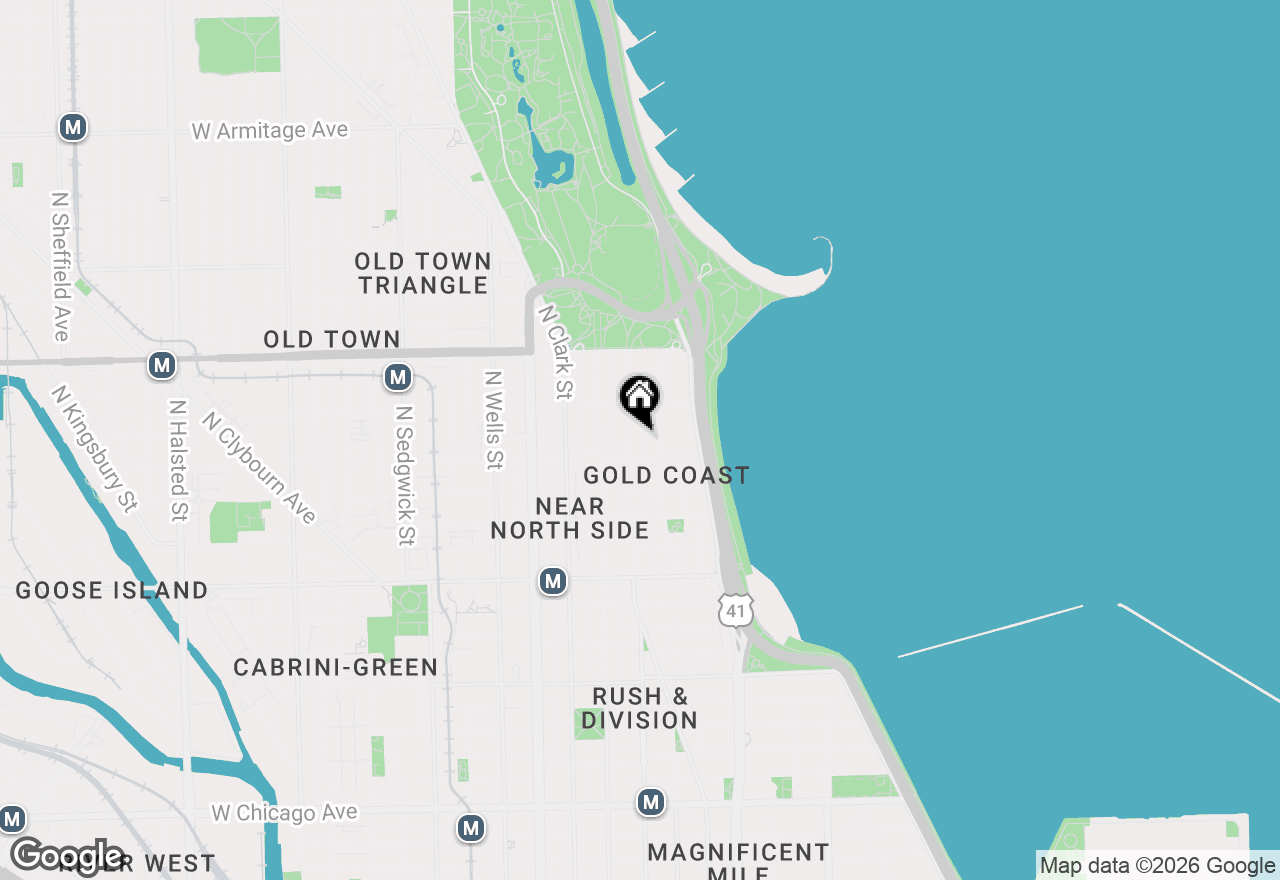 Map of 1419 N State Parkway #605, Chicago, IL 60610