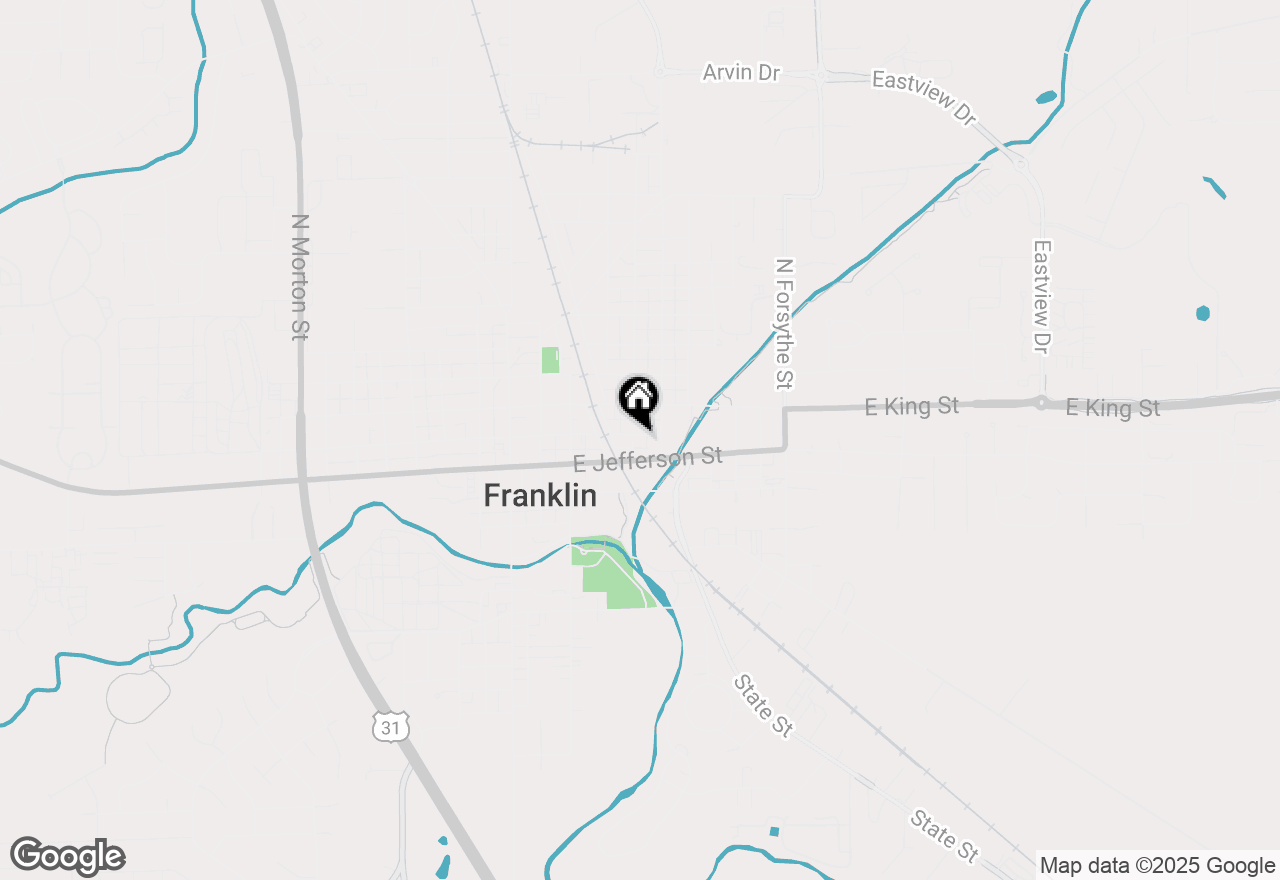 Map of 401 E Madison Street, Franklin, IN 46131