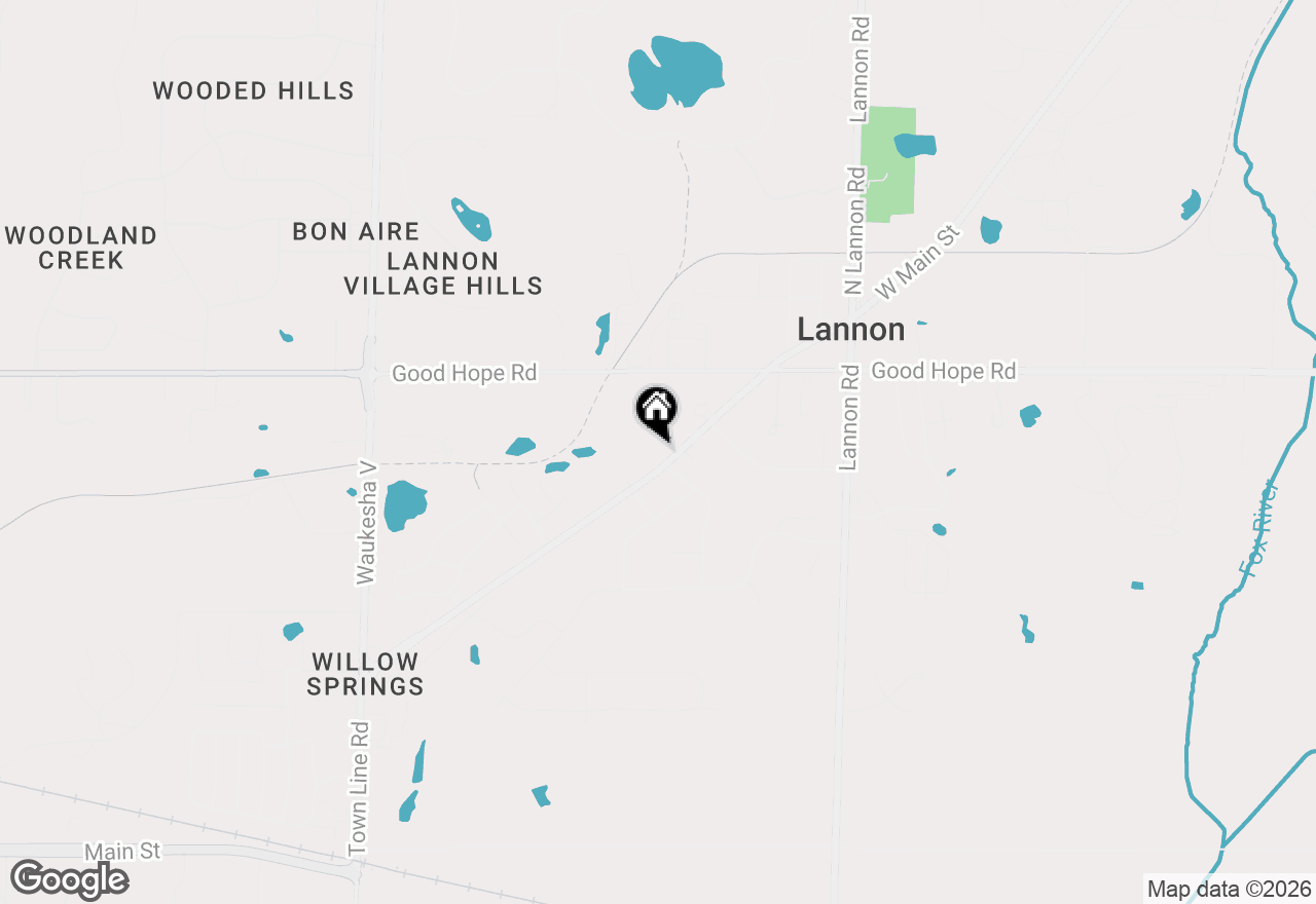 Map of 7010 Stonewood Ln, Lannon, WI 53046