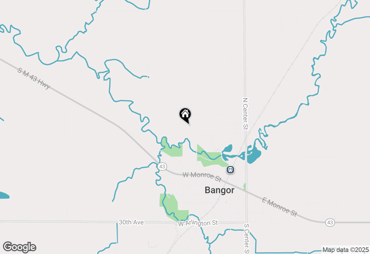 Map of 617 W High Street, Bangor, MI 49013