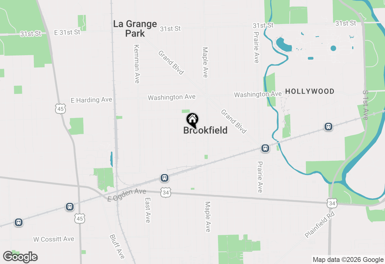 Map of 3701 Madison Avenue, Brookfield, IL 60513