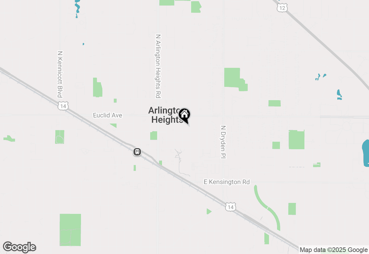 Map of 411 N Haddow Avenue, Arlington Heights, IL 60004