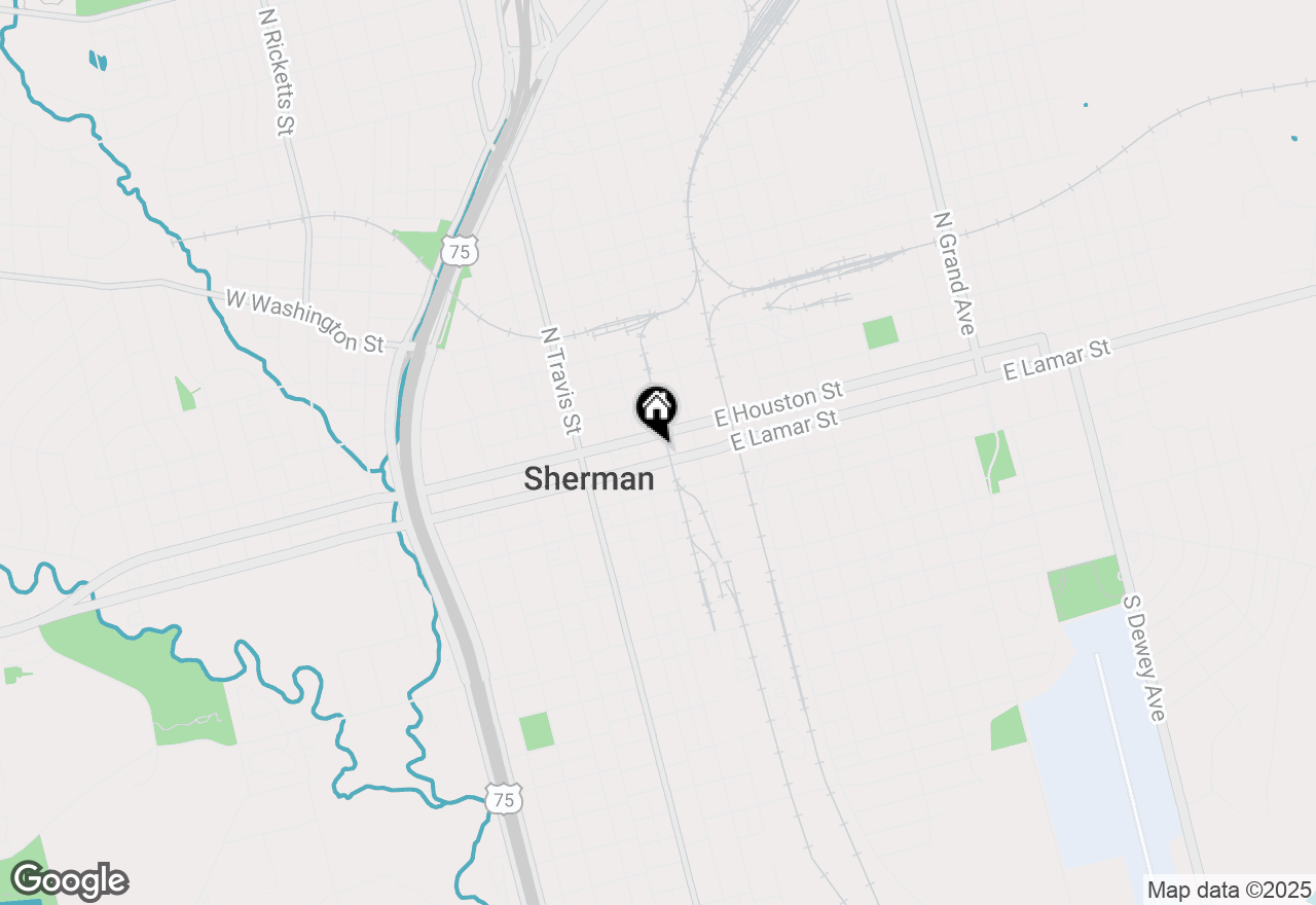 Map of 325 E Lamar Street, Sherman, TX 75090