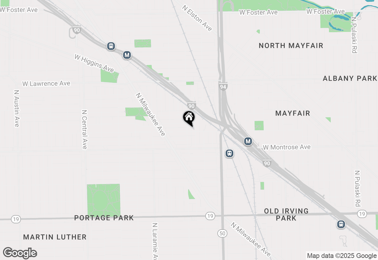 Map of 4501 N Lavergne Avenue, Chicago, IL 60630
