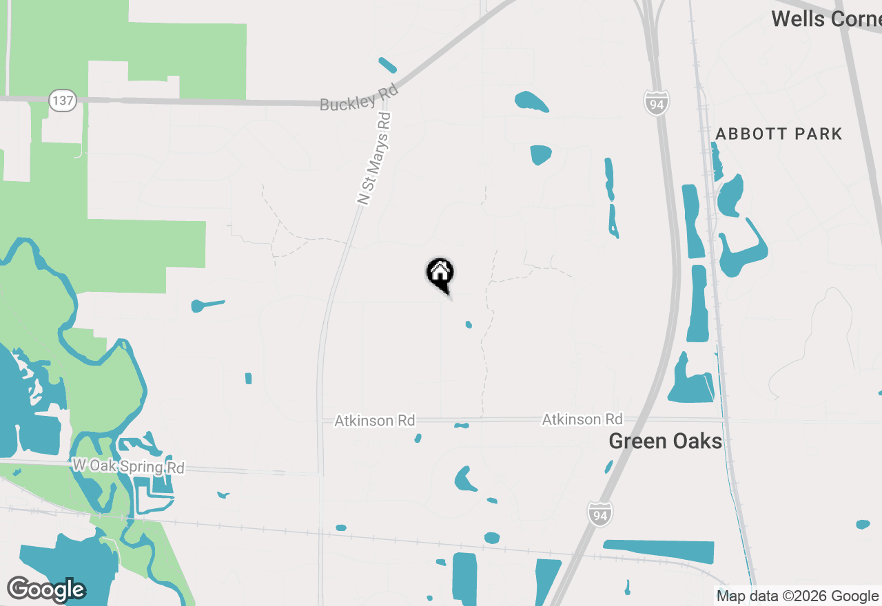 Map of 1301 Pearson Road, Green Oaks, IL 60048