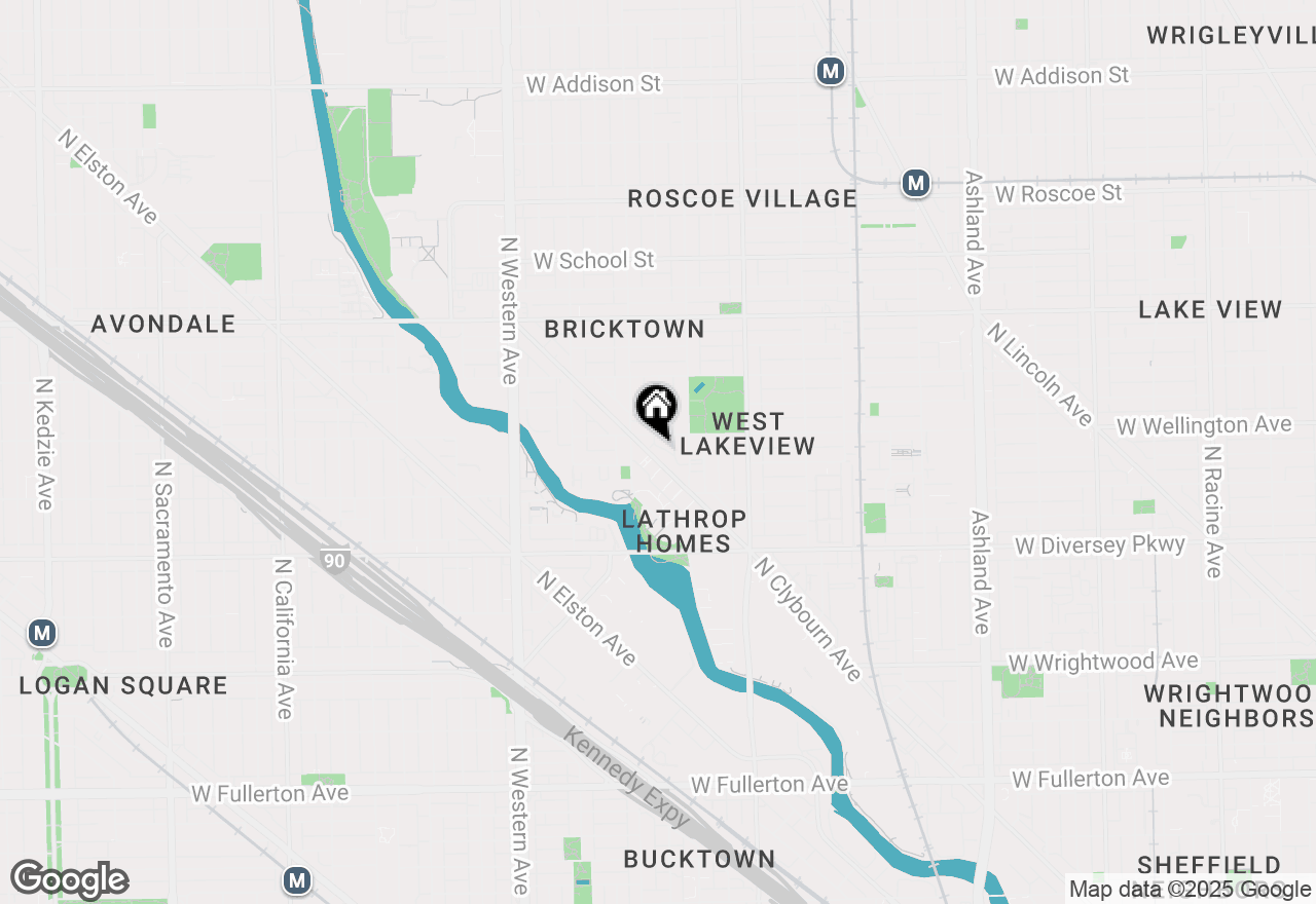 Map of 2951 N Clybourn Avenue #406, Chicago, IL 60618