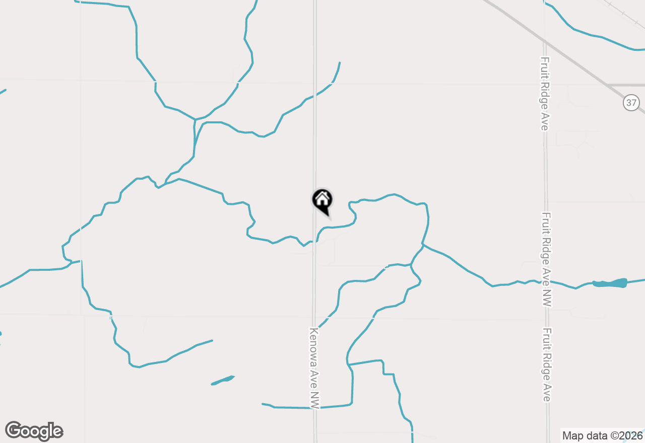 Map of 13544 Kenowa Avenue, Kent City, MI 49330