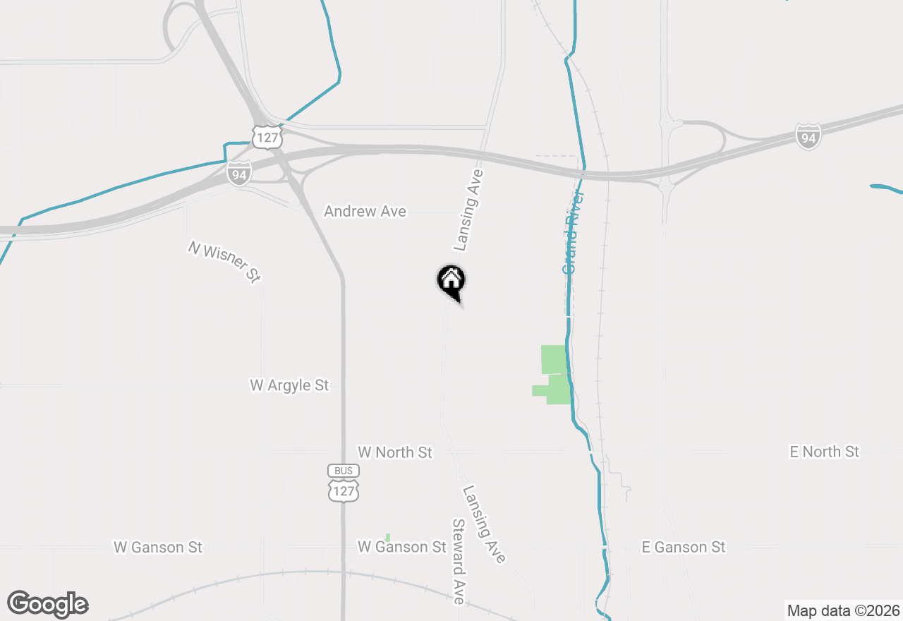 Map of 1403 Lansing Avenue, Jackson, MI 49202
