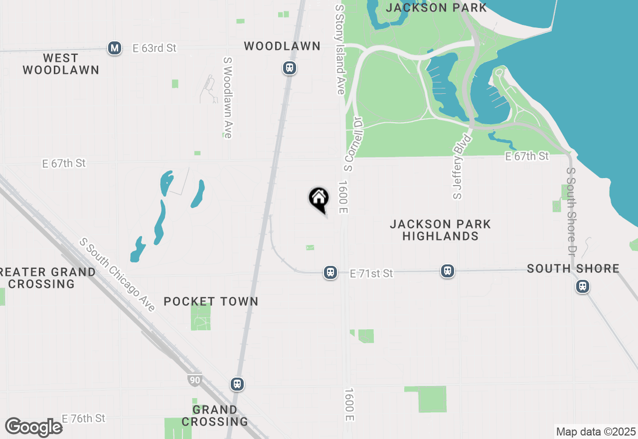 Map of 1471 E 69th Street #3, Chicago, IL 60637