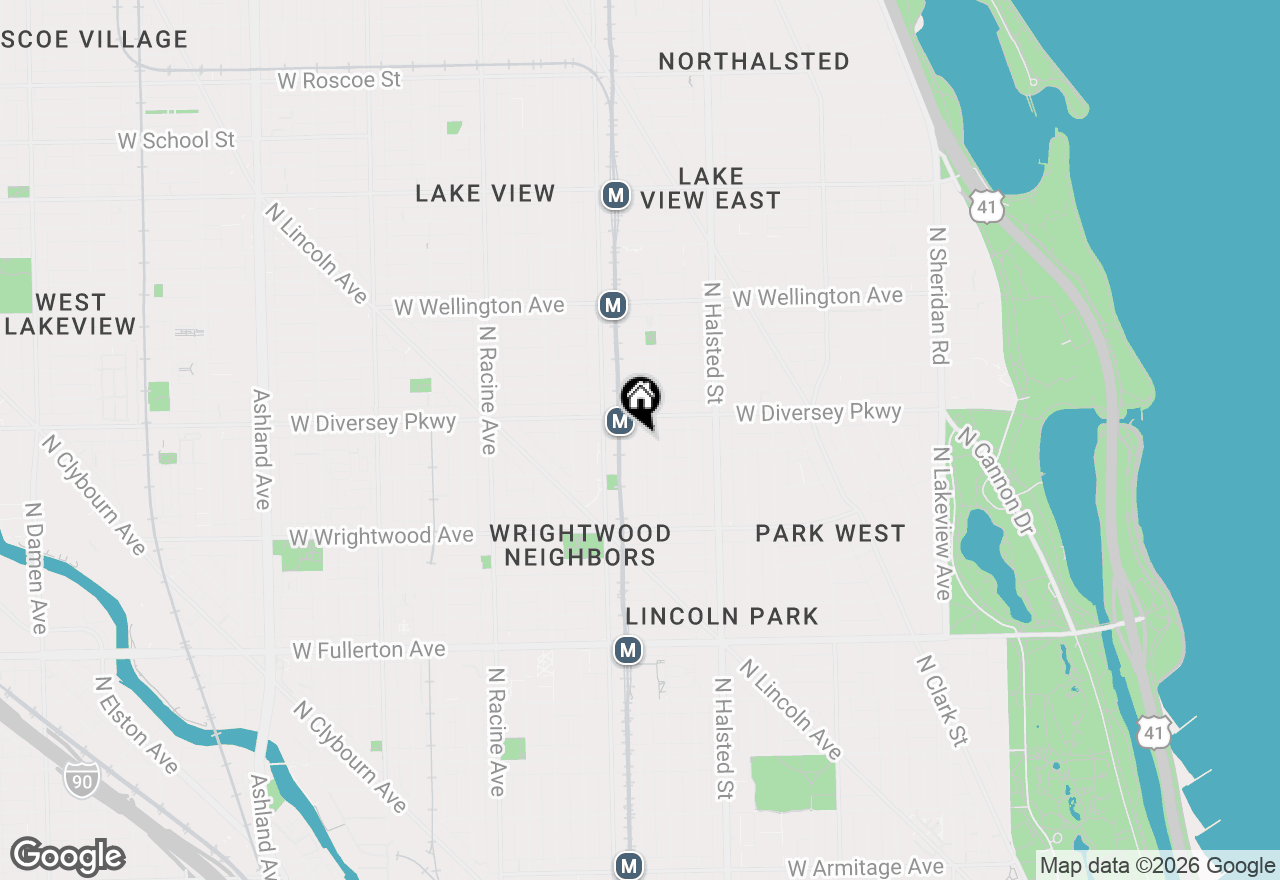 Map of 2731 N Wilton Avenue #1, Chicago, IL 60614