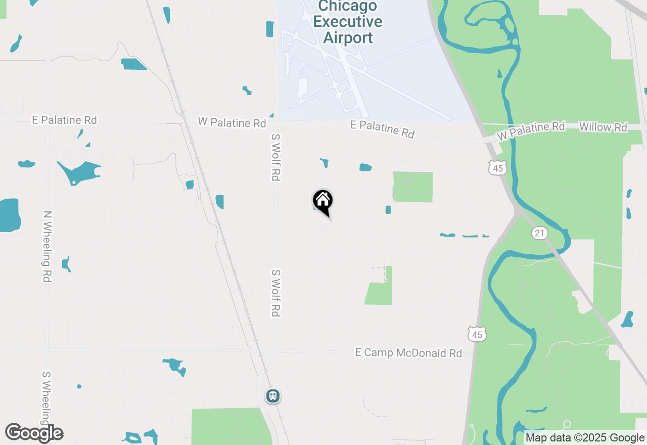 Map of 16 E Old Willow Road #412S, Prospect Heights, IL 60070