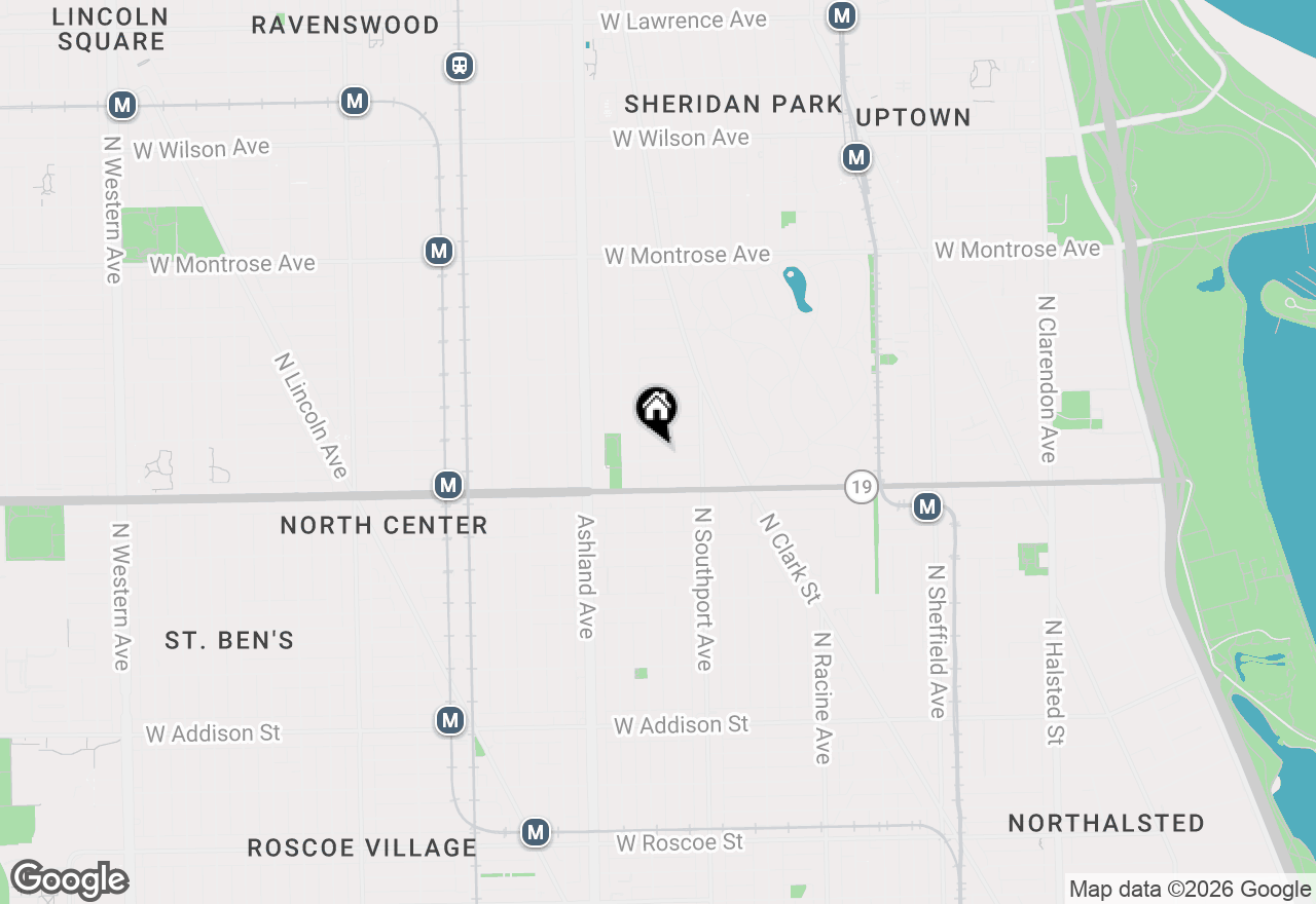 Map of 1444 W Cuyler Avenue, Chicago, IL 60613