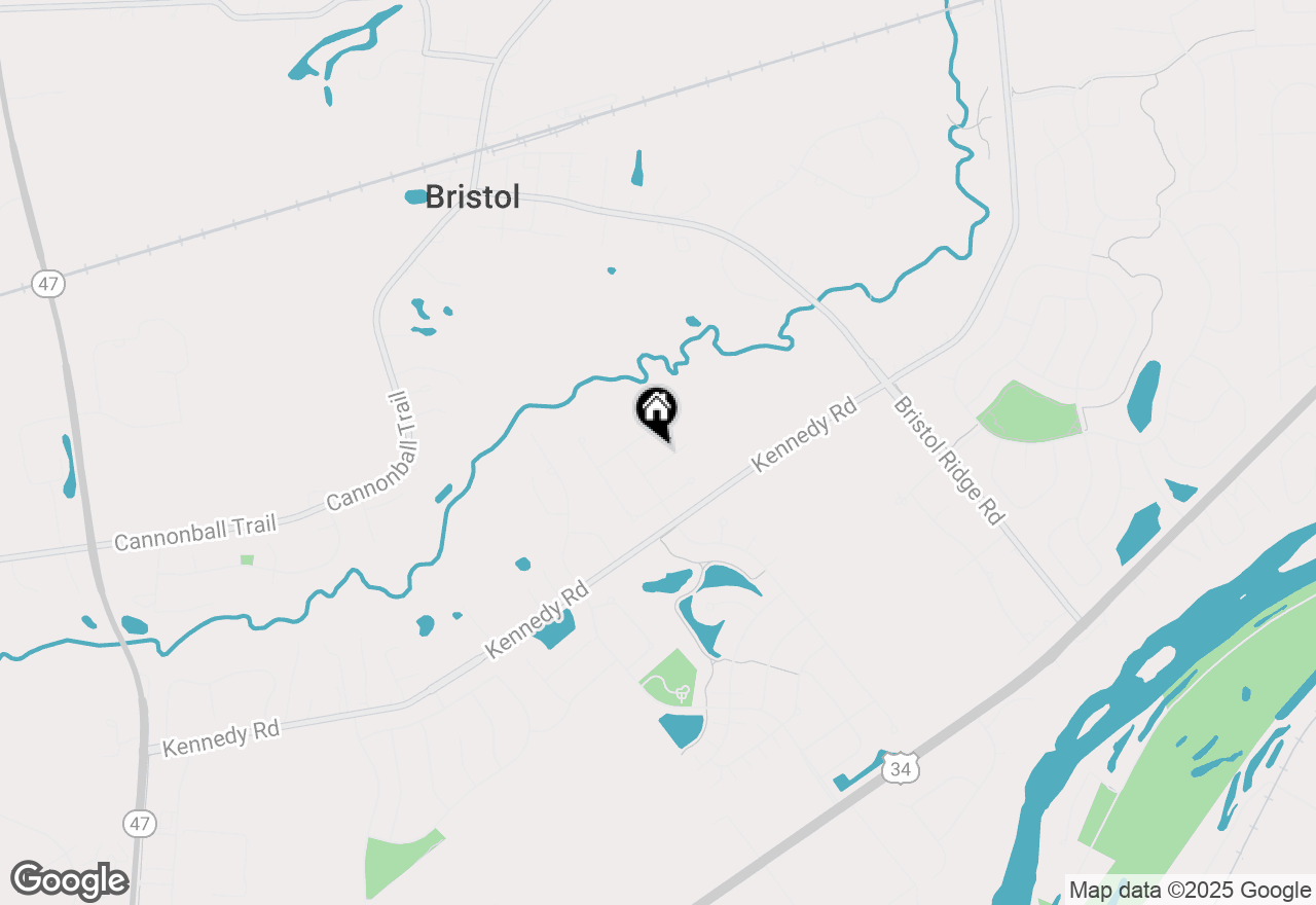 Map of 1433 Ruby Drive, Yorkville, IL 60560