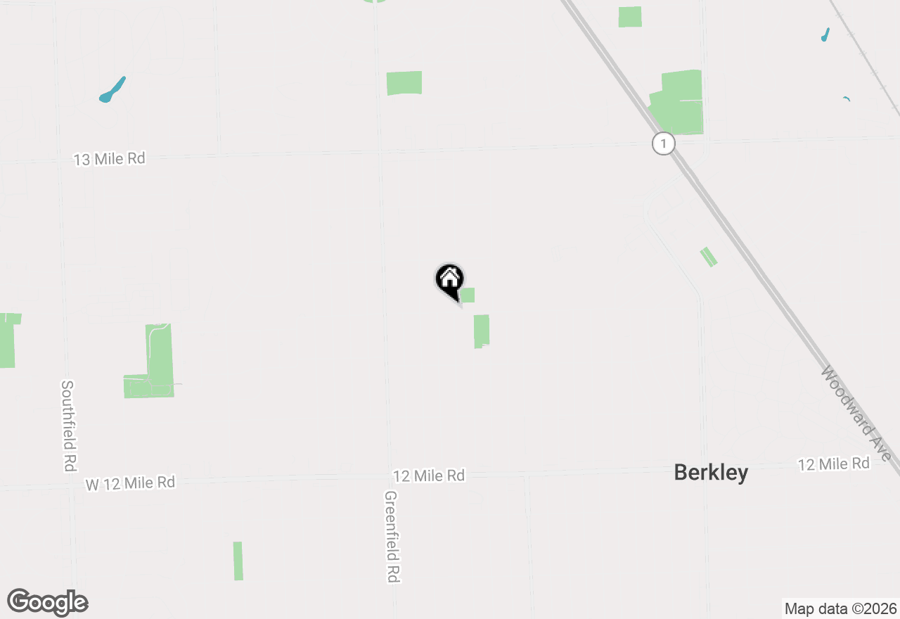 Map of 3003 Garden Avenue, Royal Oak, MI 48073